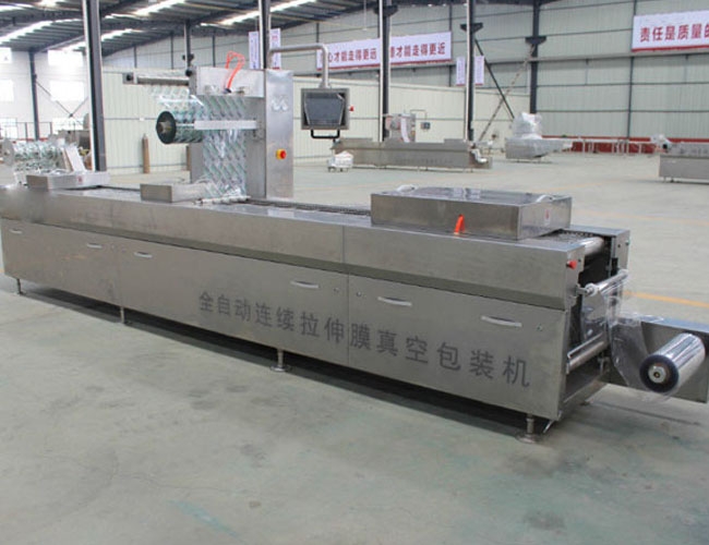 全自動(dòng)拉伸硬盒氣調(diào)包裝機(jī)